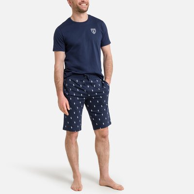 Шорты пижамные со сплошным принтом POLO RALPH LAUREN