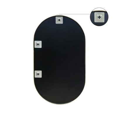 Miroir décoratif ovale en Bois naturel, NORDIK INSPIRE