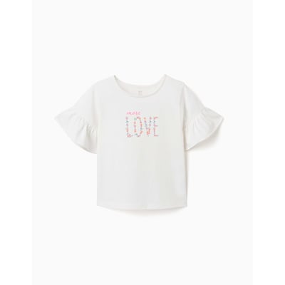 T-shirt en coton avec imprimé More Love ZIPPY