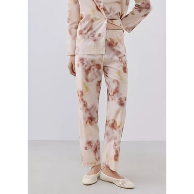 Pantalon de pyjama en coton imprimé aquarelle MANGO