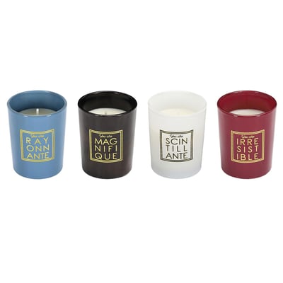 Coffret de 4 bougies senteur fleur de coton You are EDEN