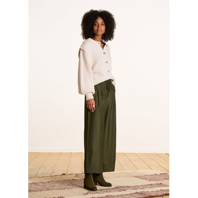 Pantalon cropped en flanelle LA FEE MARABOUTEE