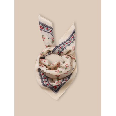 Foulard bourgeons en étamine de laine CYRILLUS