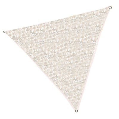 Voile ombrage camouflage triangulaire beige 360x360x360cm WADIGA