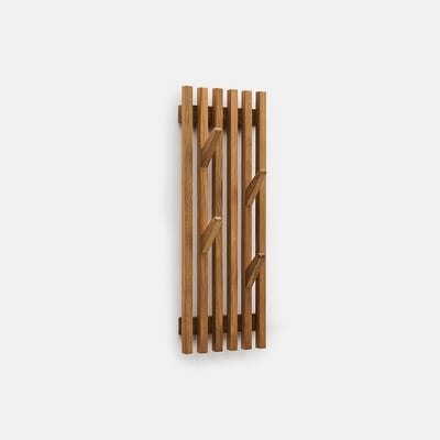 Gancho de parede, carvalho maciço, 4 ganchos, altura 60 cm, ANIES LA REDOUTE INTERIEURS