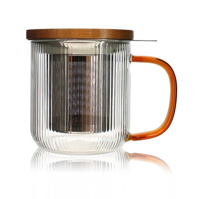 Tisanière en verre et anse 300ml, KARL OGO LIVING
