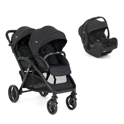 Pack poussette duo Evalite double + i-Gemm 3 JOIE