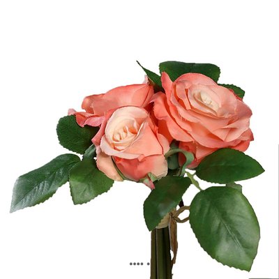 Adorable petit bouquet de fausses roses 3 têt ARTIFICIELLES
