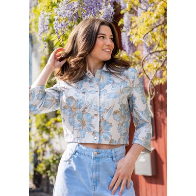 Veste jacquard fleurie LOLALIZA
