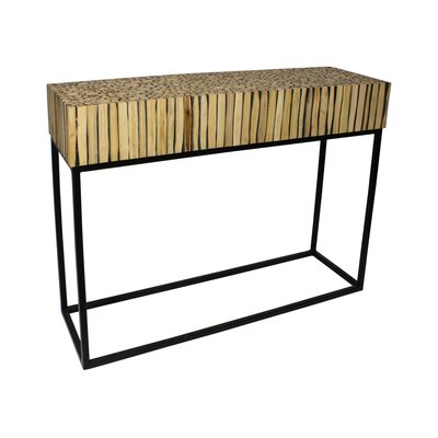 Console en métal et branche de teck, TAHAA NOW'S HOME