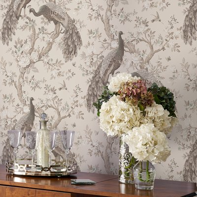 Papier peint Paons Belvedere LAURA ASHLEY