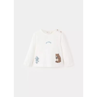 T-shirt en coton imprimé MANGO BABY