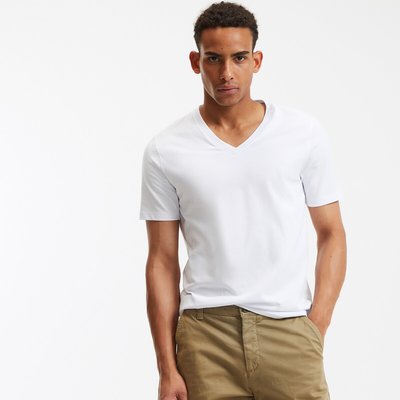 T-Shirt mit V-Ausschnitt LA REDOUTE COLLECTIONS