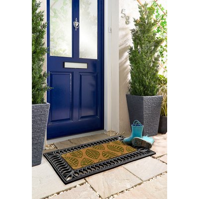 My Mat Printed Coir Green Leaves Insert MY MAT