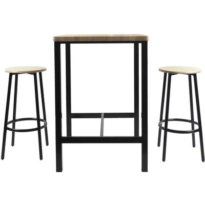 Ensemble table mange debout avec 2 tabourets Loka CMP