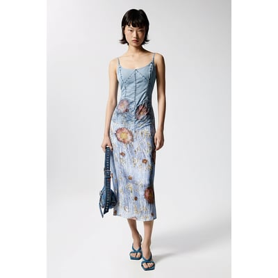 Robe Fleurie Asymétrique Desigual Taille 38 – été – Viscose – Excellent état Occasion
