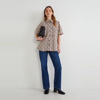 Chemise manches courtes imprimé, certifié Oeko-Tex MONOPRIX