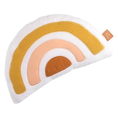 Coussin arc en ciel 35x20cm en coton blanc - SUNLIGHT SAUTHON