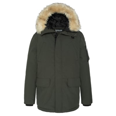 Parka d'hiver anthracite à capuche SCHOTT