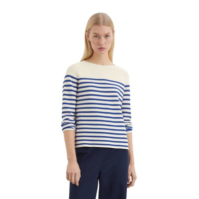 Pull à rayures slim en coton organique doux MARC O'POLO