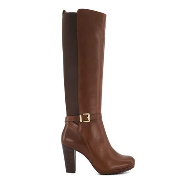 Bottes hauteur genou à talon carré et boucle - SAREENA DUNE LONDON