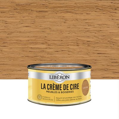 Bois intérieur La Crème de cire meuble Satin ,Les teintes bois foncé LIBERON
