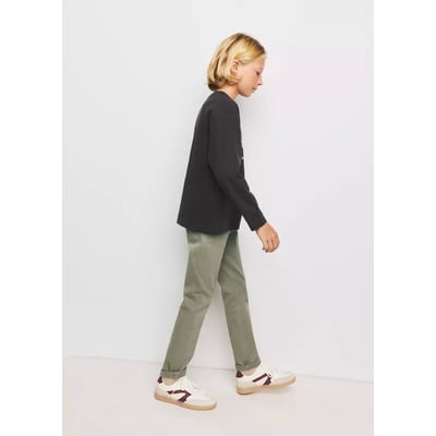 Jean en coton à revers MANGO KIDS