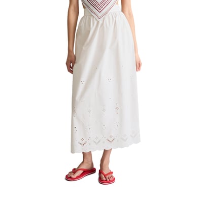 Jupe évasée en dentelle avec Broderie Anglaise MARC O’POLO DENIM