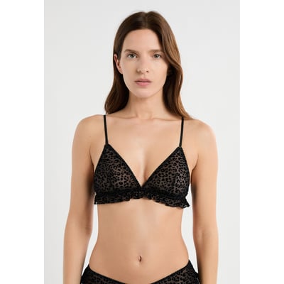 Soutien-gorge triangle en tulle à motif léopard PRESTIGE ETAM
