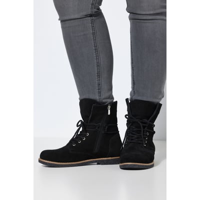 Bottines en cuir suédé , pied large ULLA POPKEN