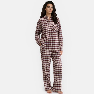 Pyjama en flanelle, Signature MONTAINE LA REDOUTE COLLECTIONS
