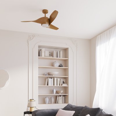 Ventilateur de plafond avec lumière en ABS, CASILDA INSPIRE