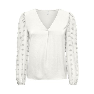Blusa maniche lunghe, scollo a V ONLY
