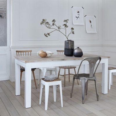 Table en acajou et teck massif 8 pers. LONDRES BERAH GETAH