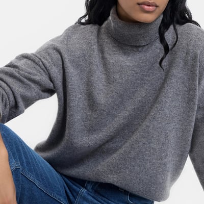 Cashmere Oversized Turtleneck Jumper LA REDOUTE COLLECTIONS