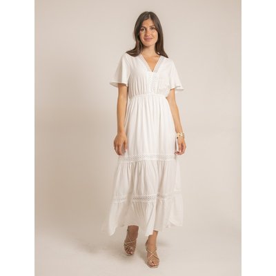 Robe Longue Avec Broderies Ireane DONA LISA