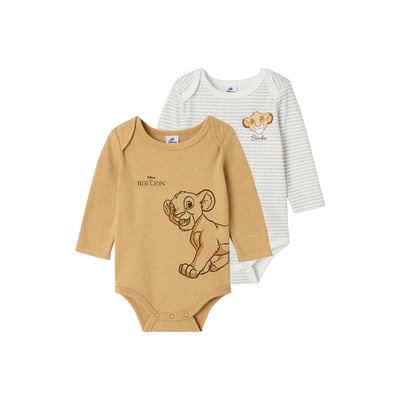 Lot de 2 bodies Le Roi Lion VERTBAUDET