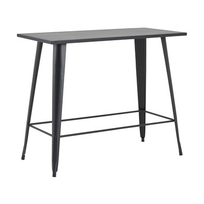 Table haute de jardin en métal style industriel, NEW YORK OVIALA