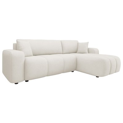 Canapé d'Angle Convertible en Tissu 4 places - NICOLE LISA DESIGN