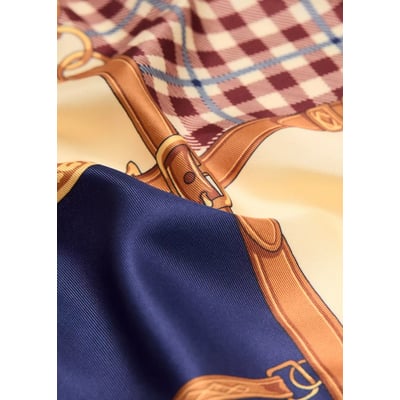 Foulard imprimé losanges MANGO