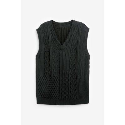 Débardeur en maille patchwork avec cœur NEXT