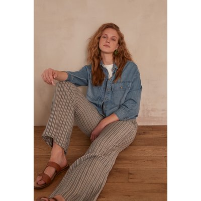 Pantalon large en lin pietro Maison 123