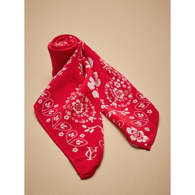 Carré bandana à pois en soie CYRILLUS