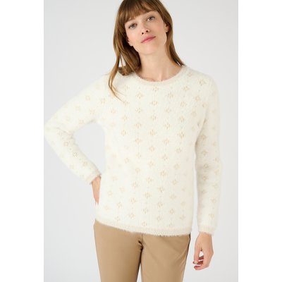 Pull jacquard en maille poilue DAMART