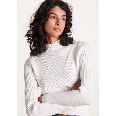 Pull maille fantaisie col montant LA FEE MARABOUTEE