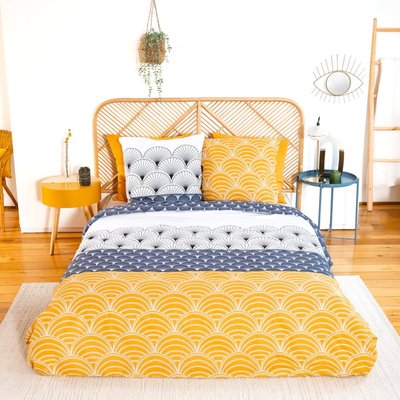 Housse de couette réversible  KERITA  100% coton adouci 57 fils/2 DECORATIE