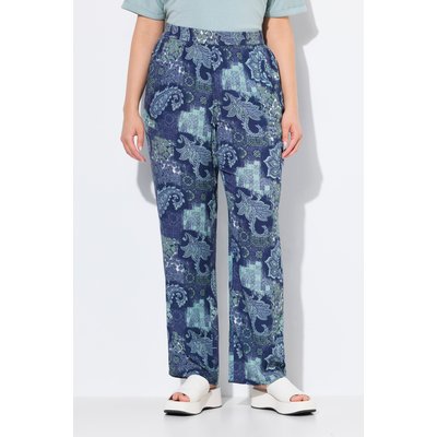 Pantalon Rose en crêpe motif cachemire ULLA POPKEN