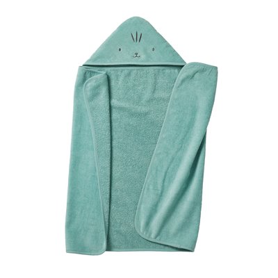 Cape de bain / Serviette à capuche essentiels Bébé et Enfant, avec coton recyclé VERTBAUDET