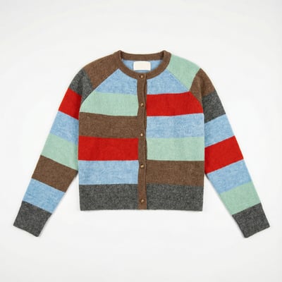 Strickjacke MIRKO mit Rundhalsausschnitt LEON & HARPER