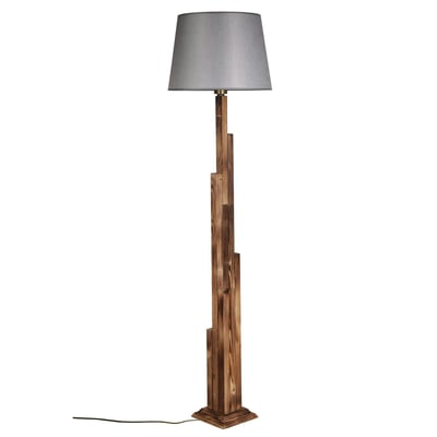 Lampadaire de salon en bois sculpté ANZIO PIER IMPORT